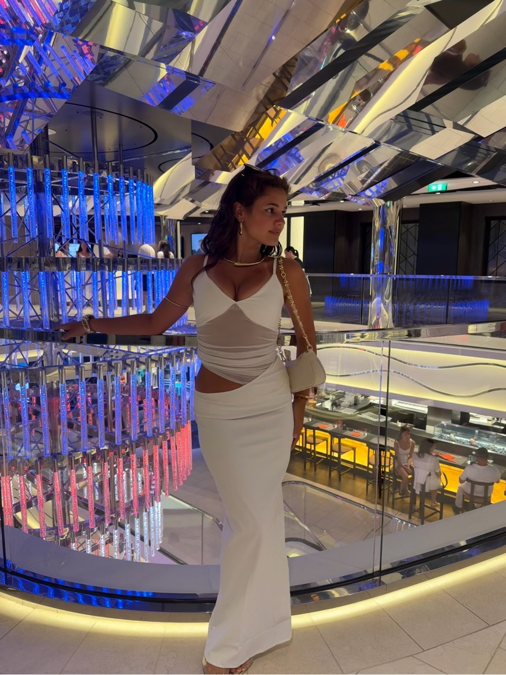 White Cutout Maxi Dress - Elegant Evening Dress